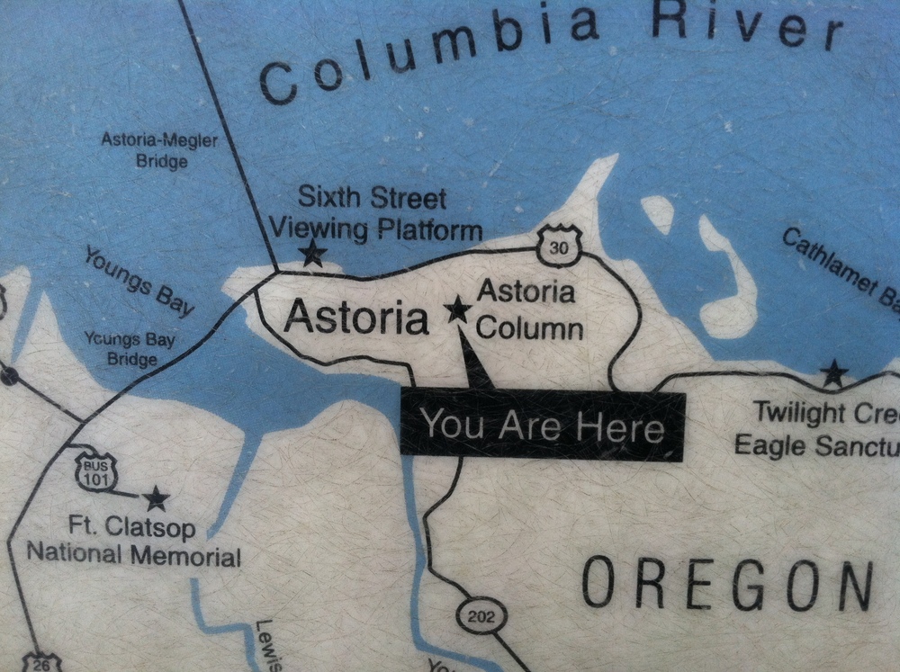 You are here sign for Astoria