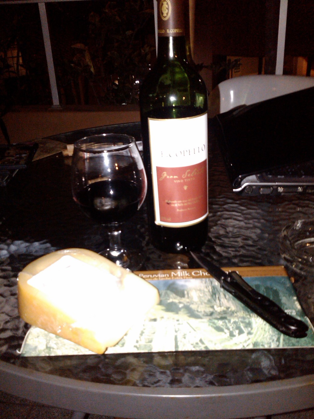  It can be good to unwind with some wine, cheese, chocolate, Cuban cigars and good fellowship 