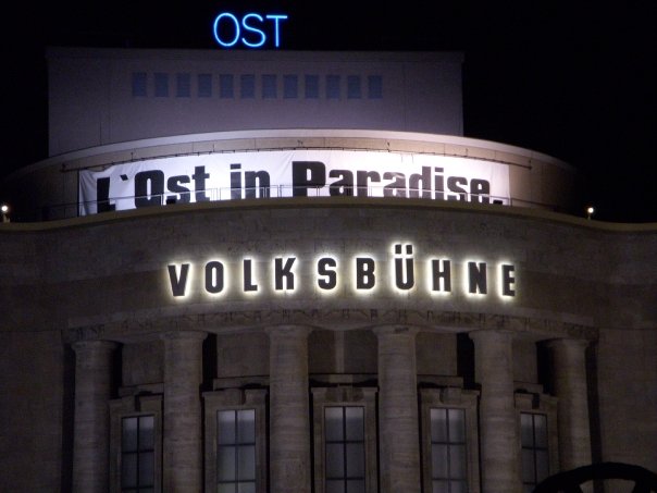  A photo of a sign that say's "L' Ost in Paradise"