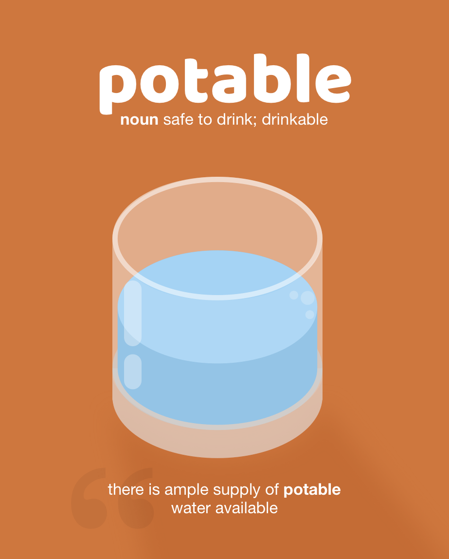 Definition from LookUp for potable
