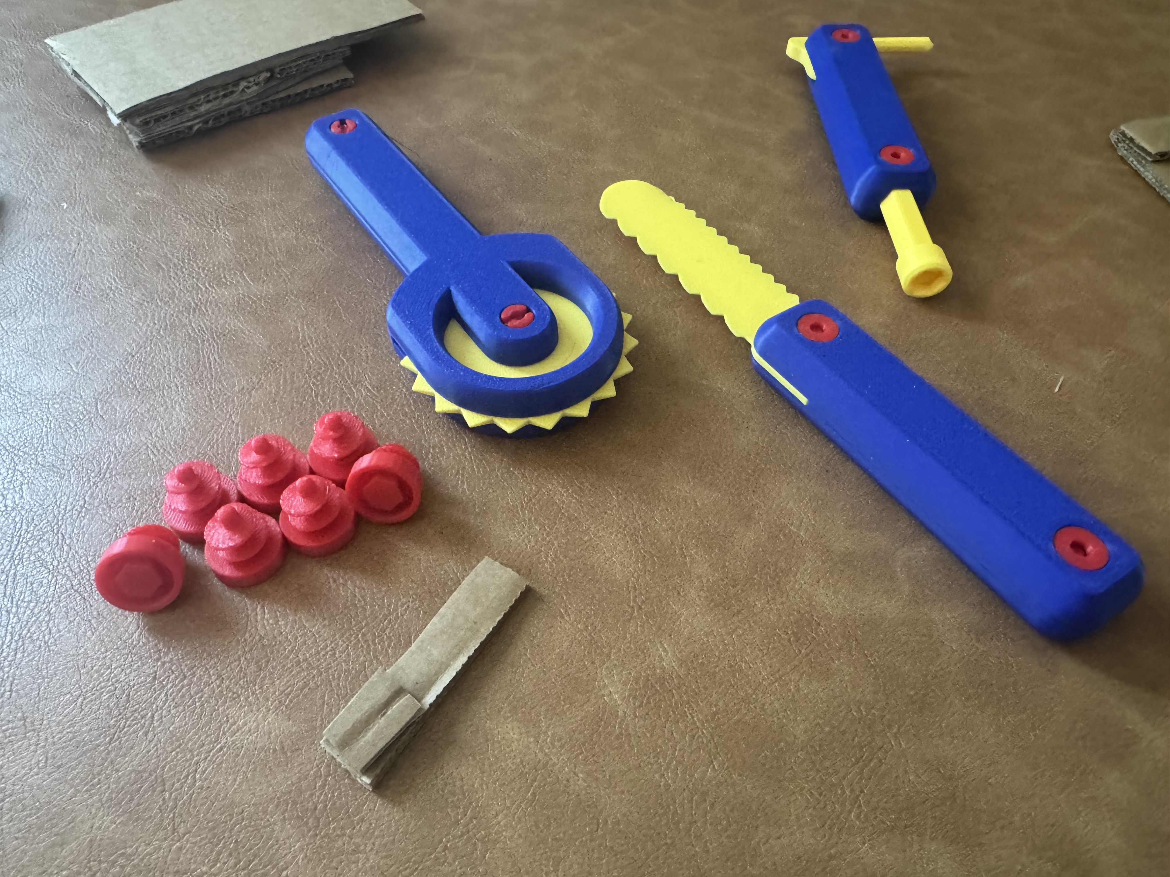 Photo of 3D Printed Cardboard Construction Tools