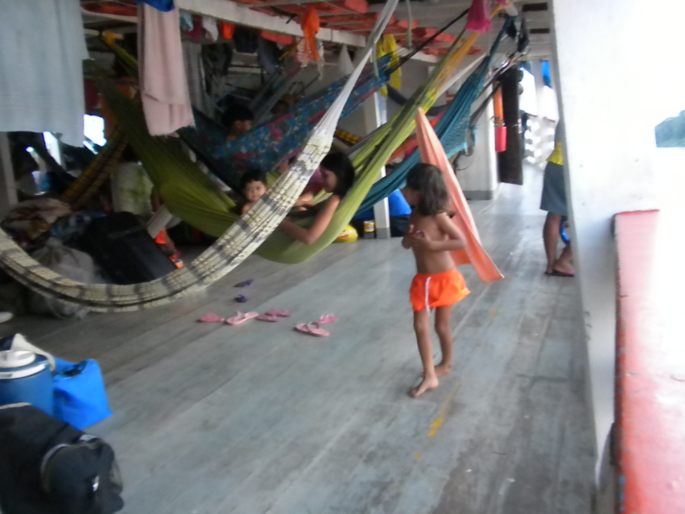 Packed Hammock Space on the Boat