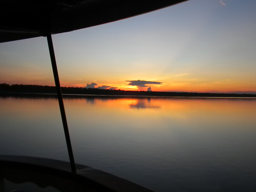 Sunset on the Boat on the Amazon