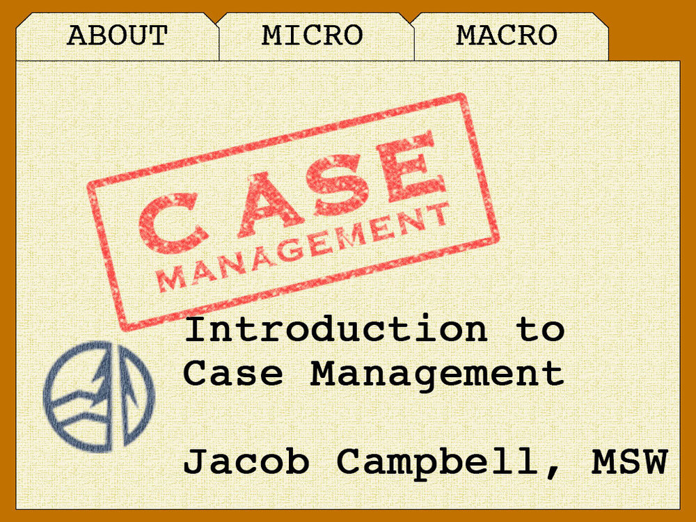 The graphic I used for PowerPoint presentation about Case Management 