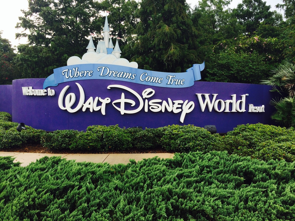  Disney World Magic Kingdom Entrance Sign to Lake Buena Vista Hotels 