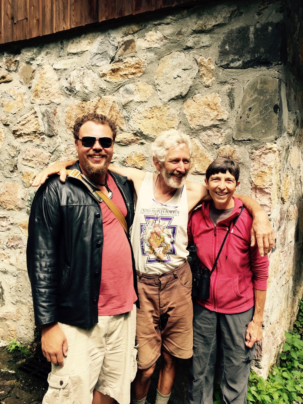 A photo of Sheila, Dennis, and I at Lake Bethmal.