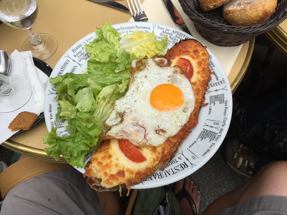 A picture of my first meal in Paris, taken at the Le Nemrod.