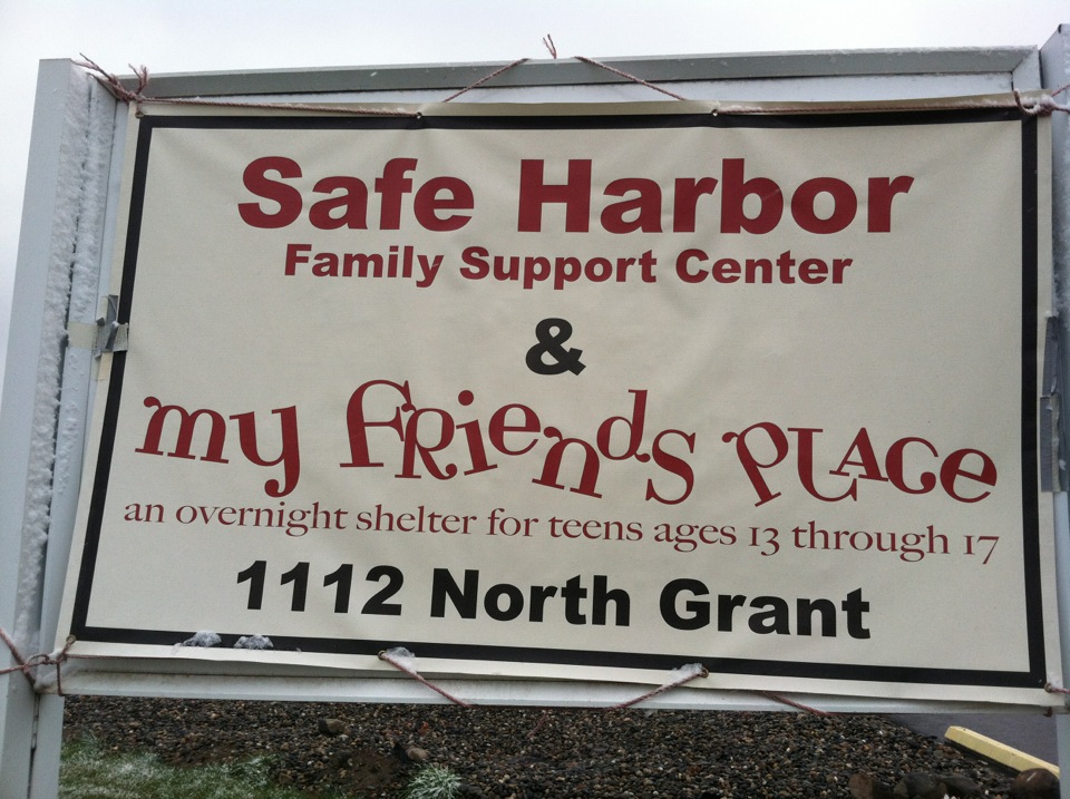   My Friends Place  is a project of Safe Harbor Crisis Nursery. It is the first shelter going to be opened in the Tri-Cities for homeless teenagers. 