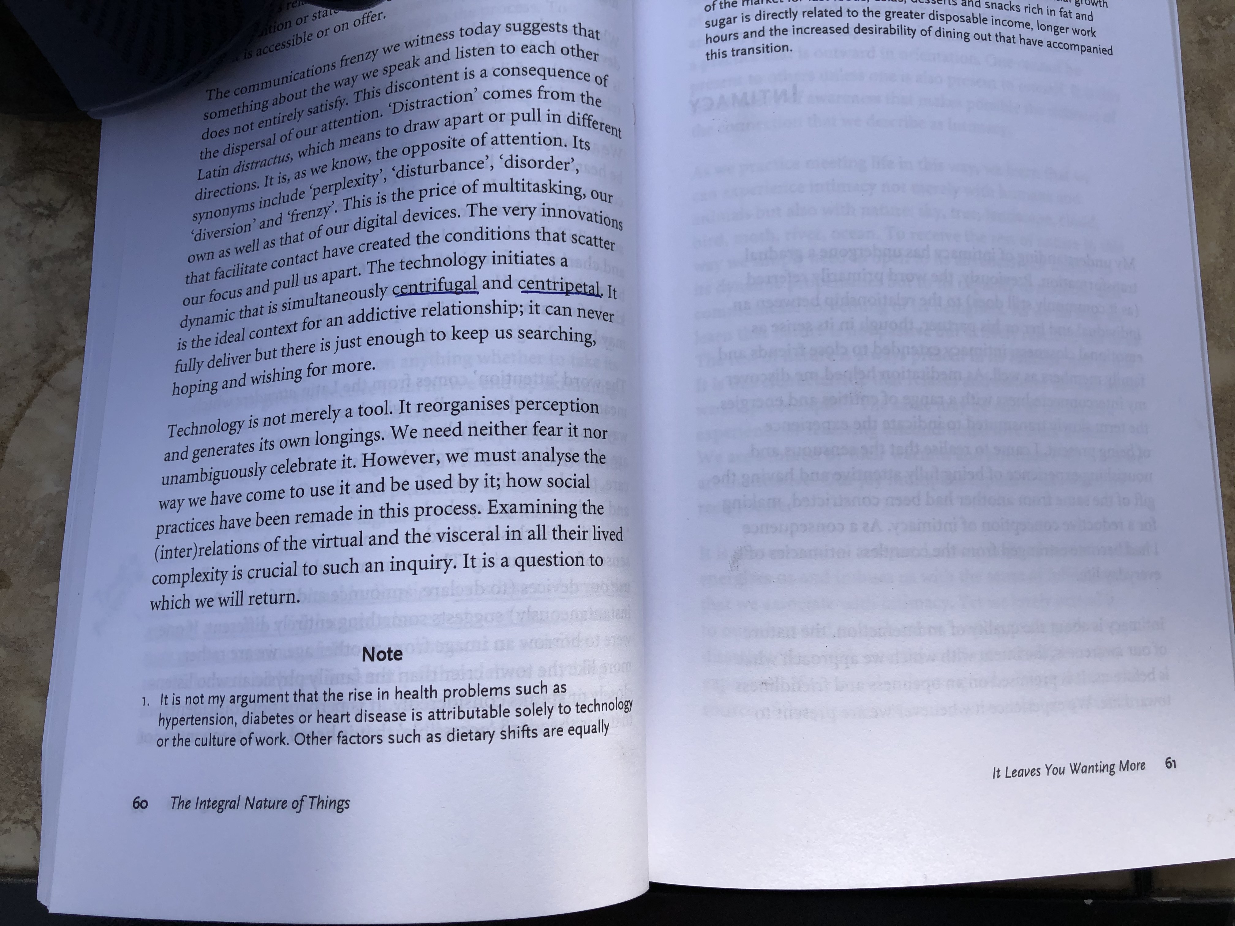 centrifugal versus centripetal