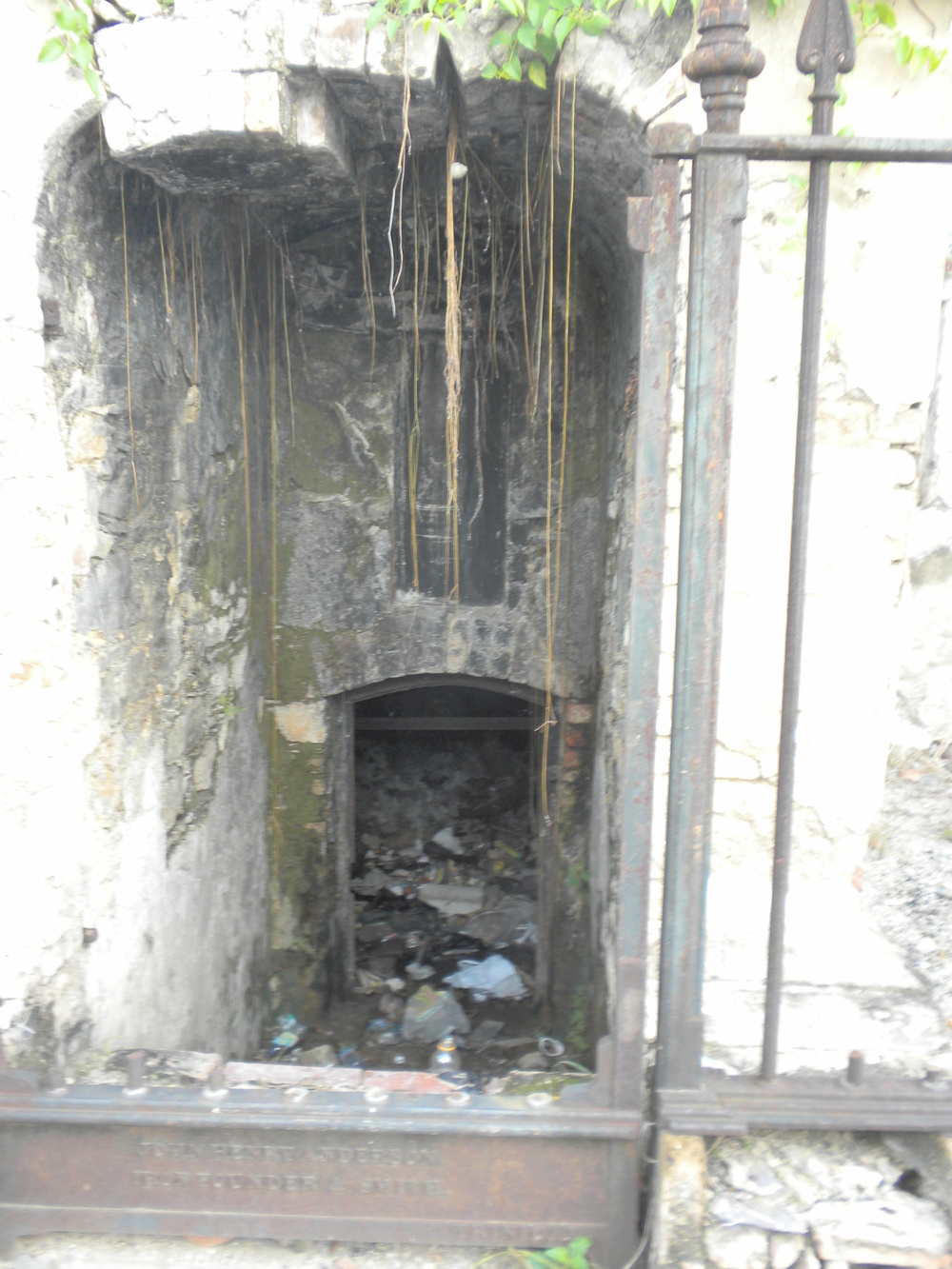  A Tomb in Lapeyrouse Cemetery that was obviously lived in by the homeless 