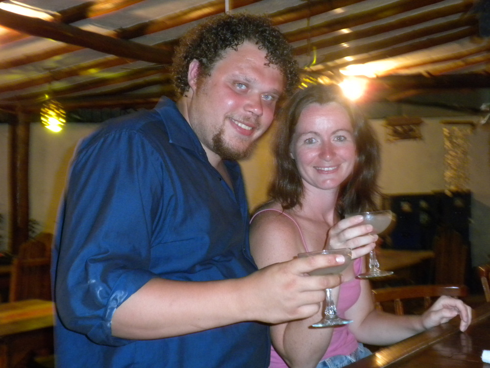 Ami and I having a Margarita on Isla de Margarita